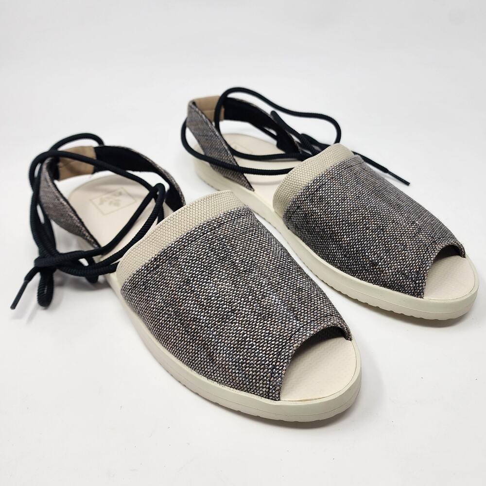 Reef Peep Toe Sandals Women 7 Daisy Ankle Wrap Strap (Removable) Brown Cream